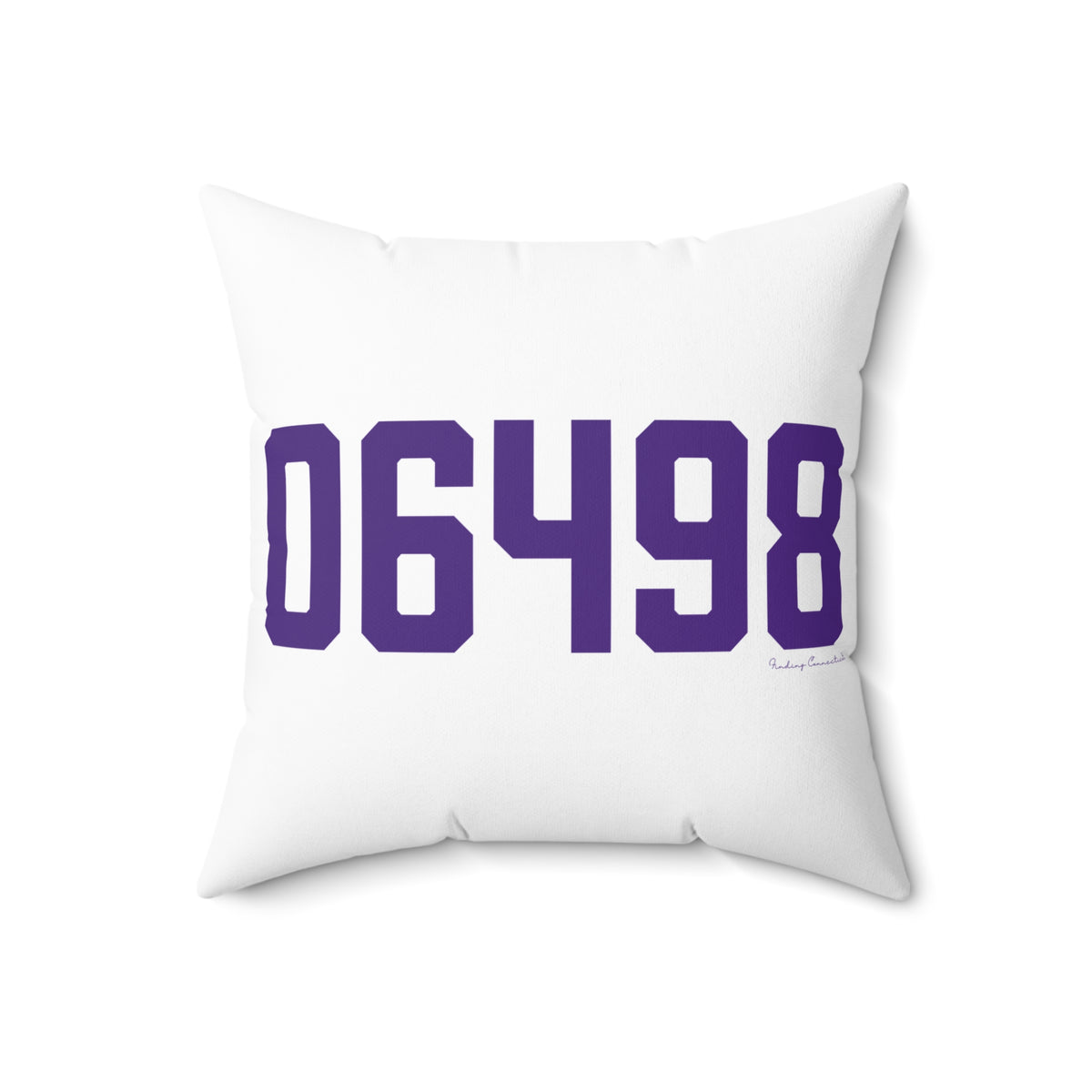 06498 Westbrook Connecticut Zip Code Spun Polyester Square Pillow