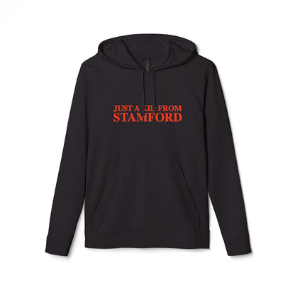 Just a kid from Stamford adidas Unisex Fleece Hoodie