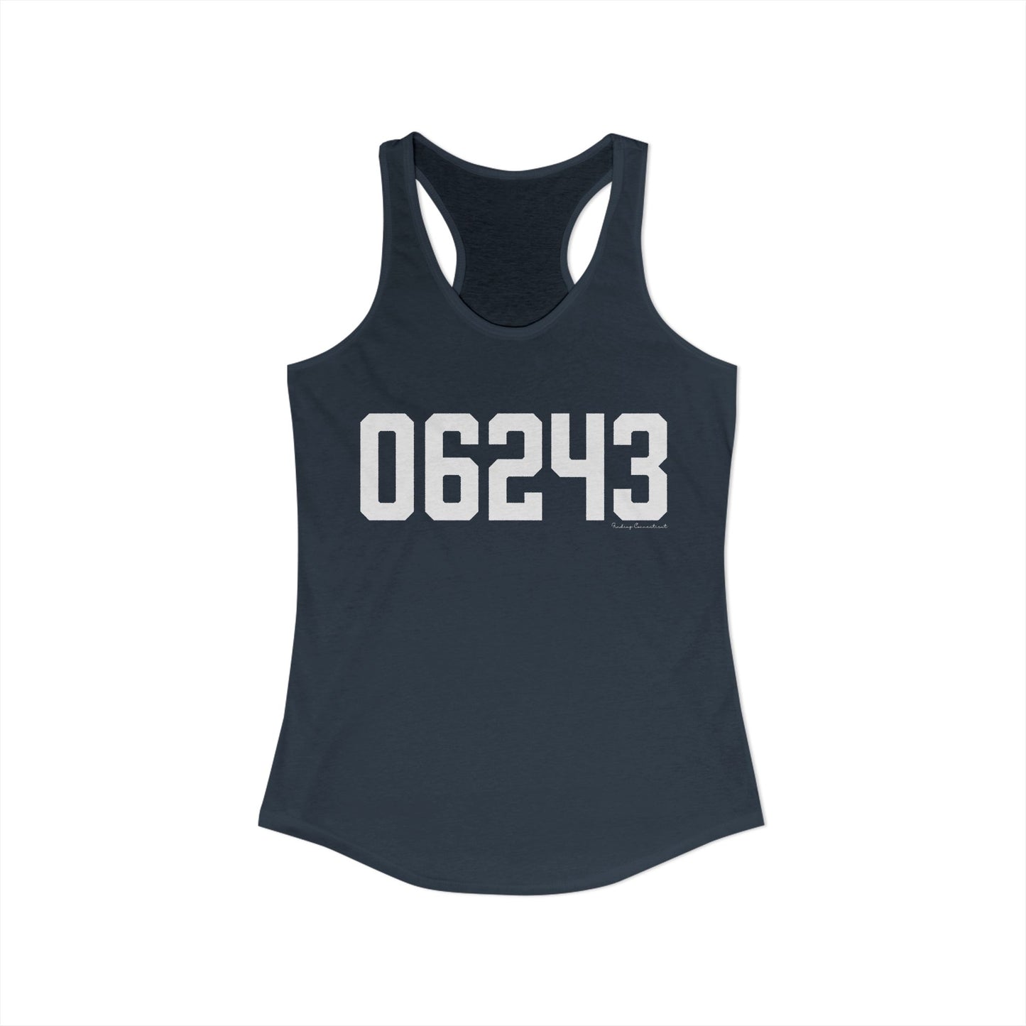 06243 Killingly  CT Zip Code Women's Ideal Racerback Tank Top