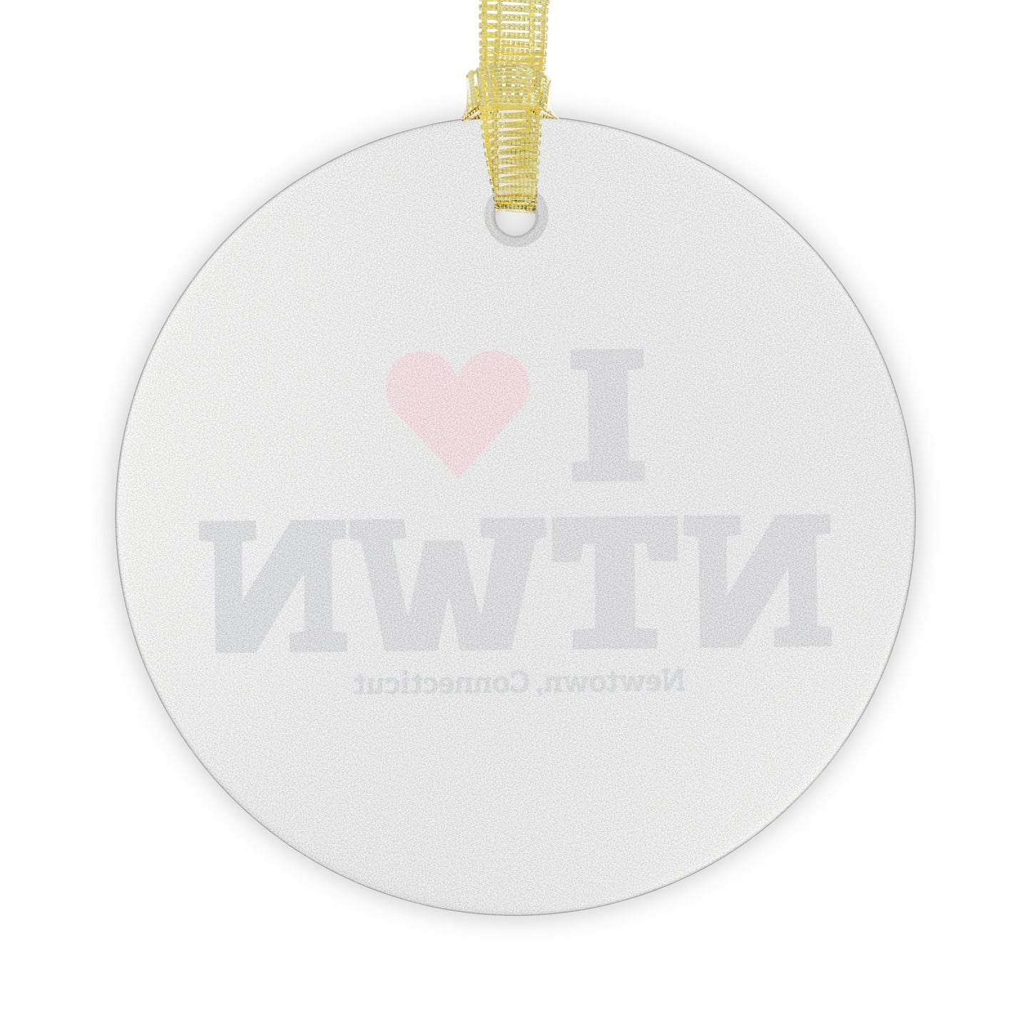 I Heart NTWN Glass Ornaments