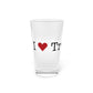 I Heart Trumbull. Pint Glass, 16oz