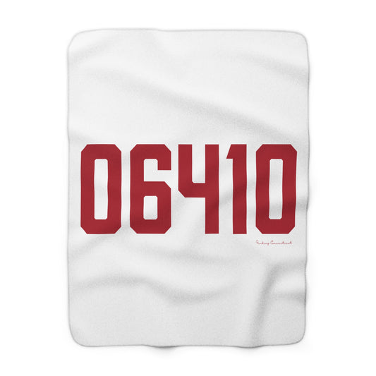 06410 Cheshire Connecticut Zip Code Sherpa Fleece Blanket