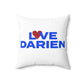 Love Darien Spun Polyester Square Pillow