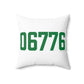 06776 New Milford Connecticut Zip Code Polyester Square Pillow