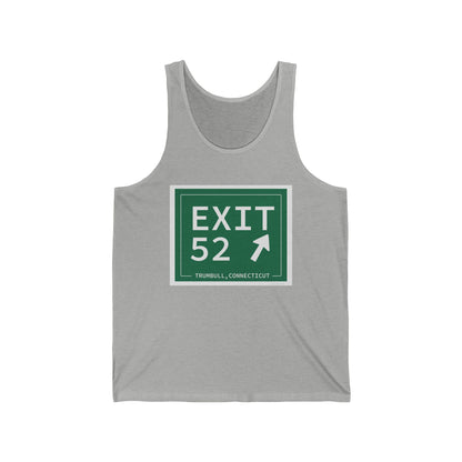 Vintage Exit 52  Merritt Parkway Sign Unisex Jersey Tank Top