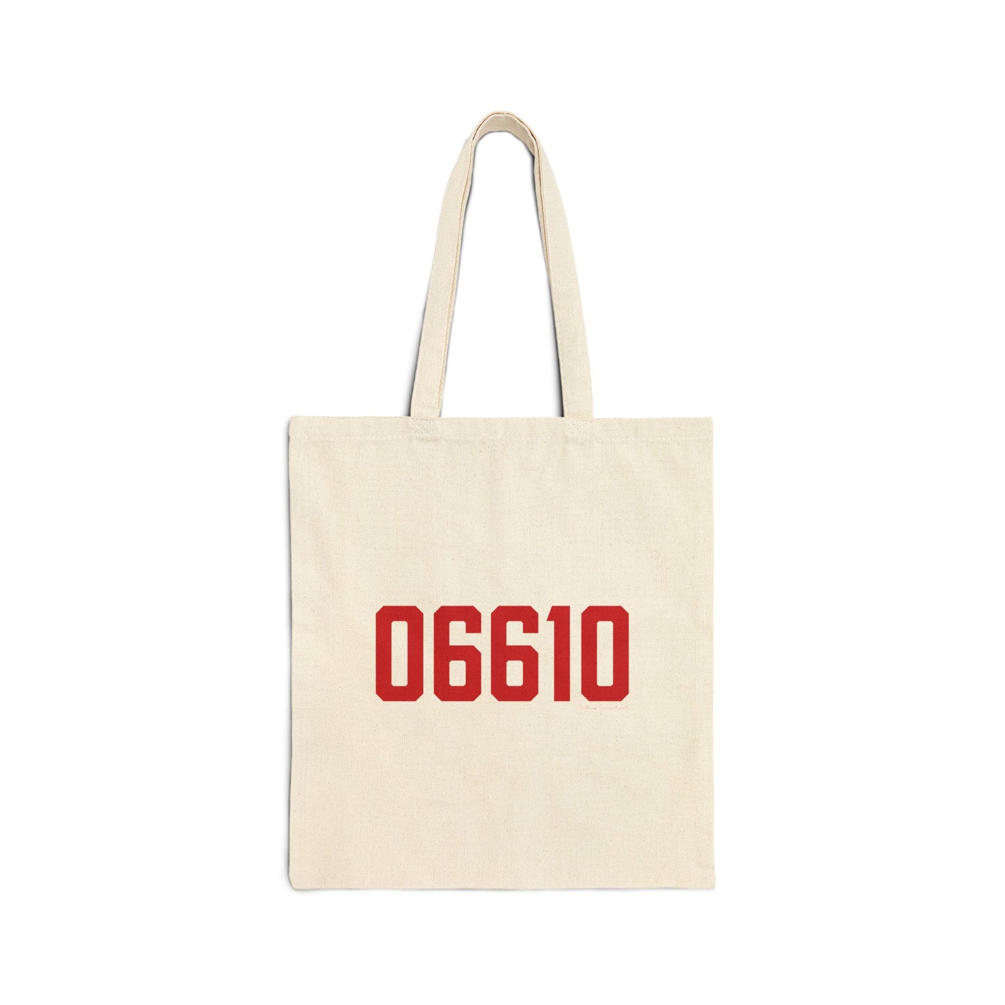 06610  Bridgeport Connecticut Zip Code Cotton Canvas Tote Bag