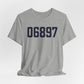06897 Wilton Connecticut Zip Code Unisex Jersey Short Sleeve T-Shirt