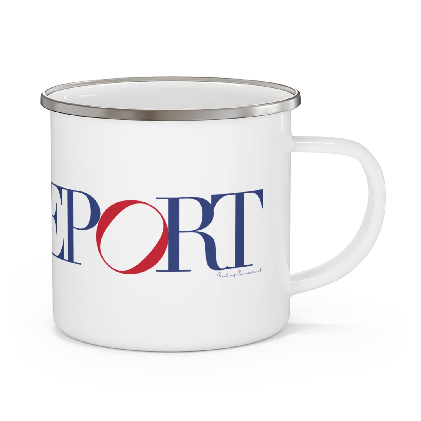 41 Tilt Bridgeport Enamel Camping Mug