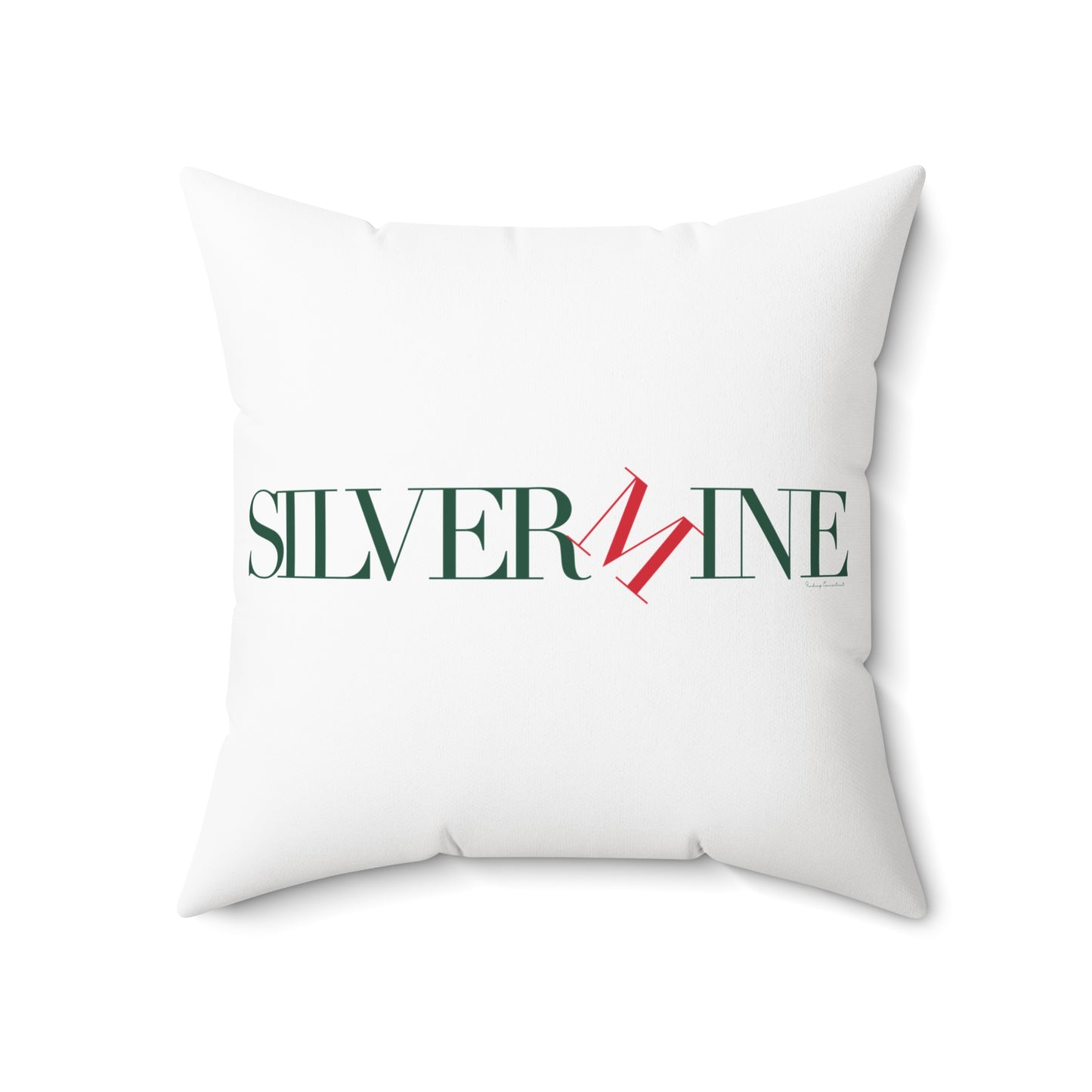 41 Tilt Silvermine Spun Polyester Square Pillow