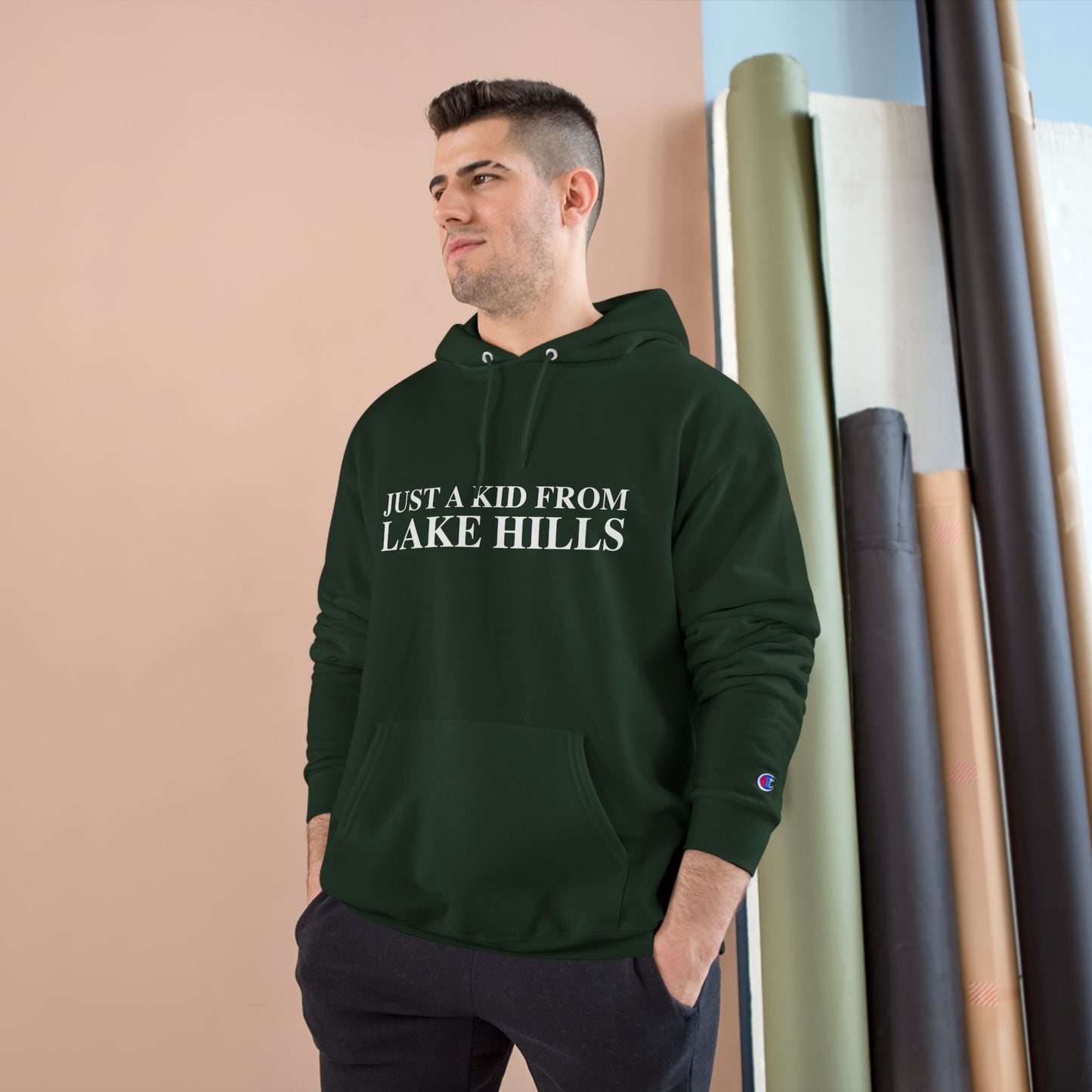 Just a kid from Lake Hills Champion Hoodie