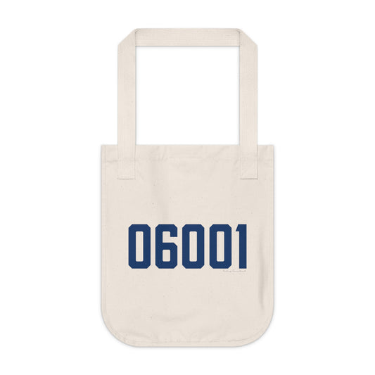 06001 Avon Connecticut Zip Code Organic Canvas Tote Bag