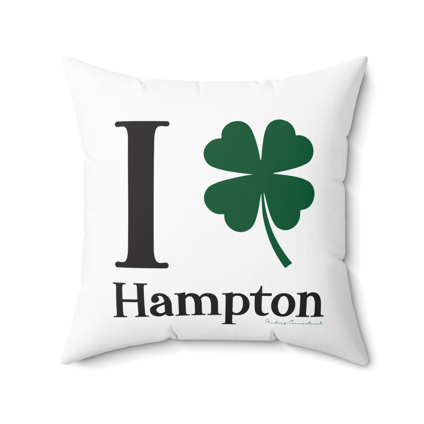 I Clover Hampton Spun Polyester Square Pillow