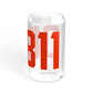 06811 Danbury Connecticut Zip Code Sipper Glass, 16oz