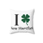 I Clover New Hartford Spun Polyester Square Pillow
