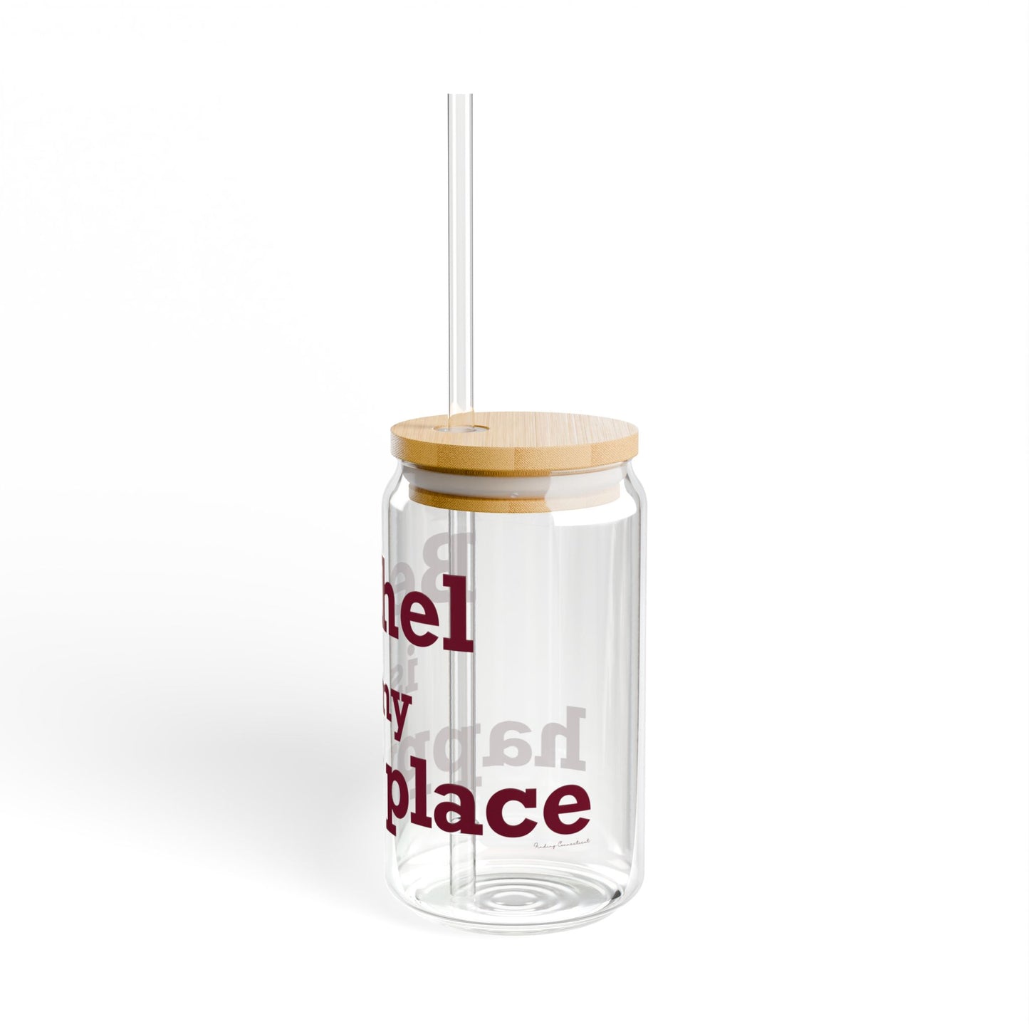 Bethel Is My Happy Place  Sipper Glass, 16oz