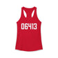 06413 Clinton CT Zip Code Women's Ideal Racerback Tank Top