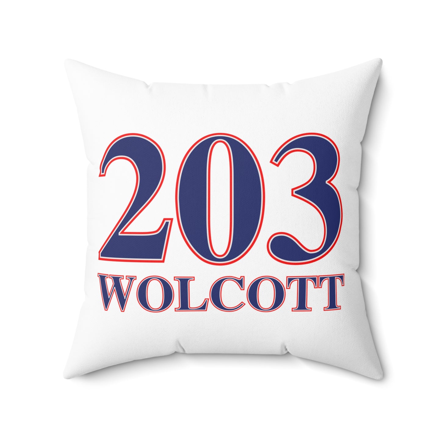 203 Wolcott Red White & Blue Spun Polyester Square Pillow