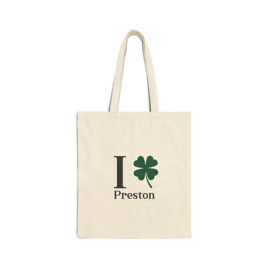 I Clover Preston Cotton Canvas Tote Bag
