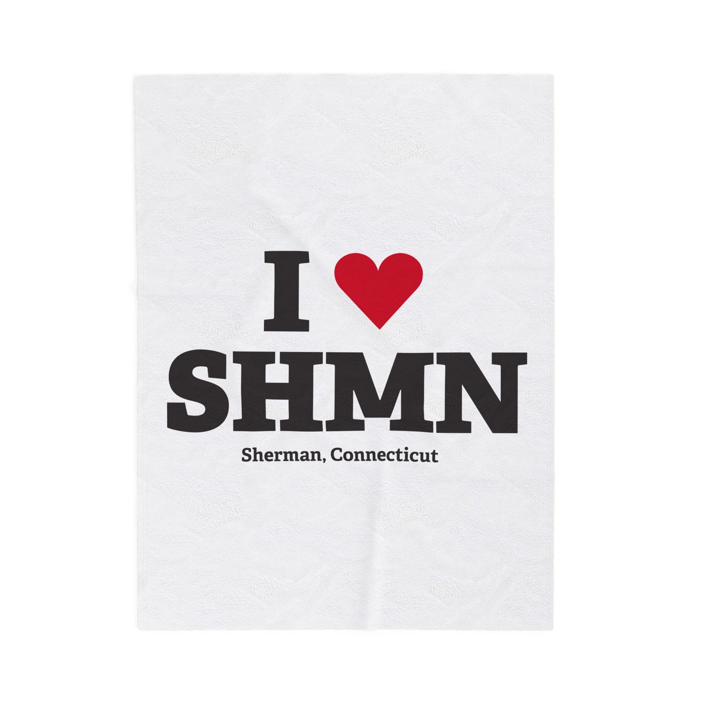 I Heart SHMN Velveteen Plush Blanket