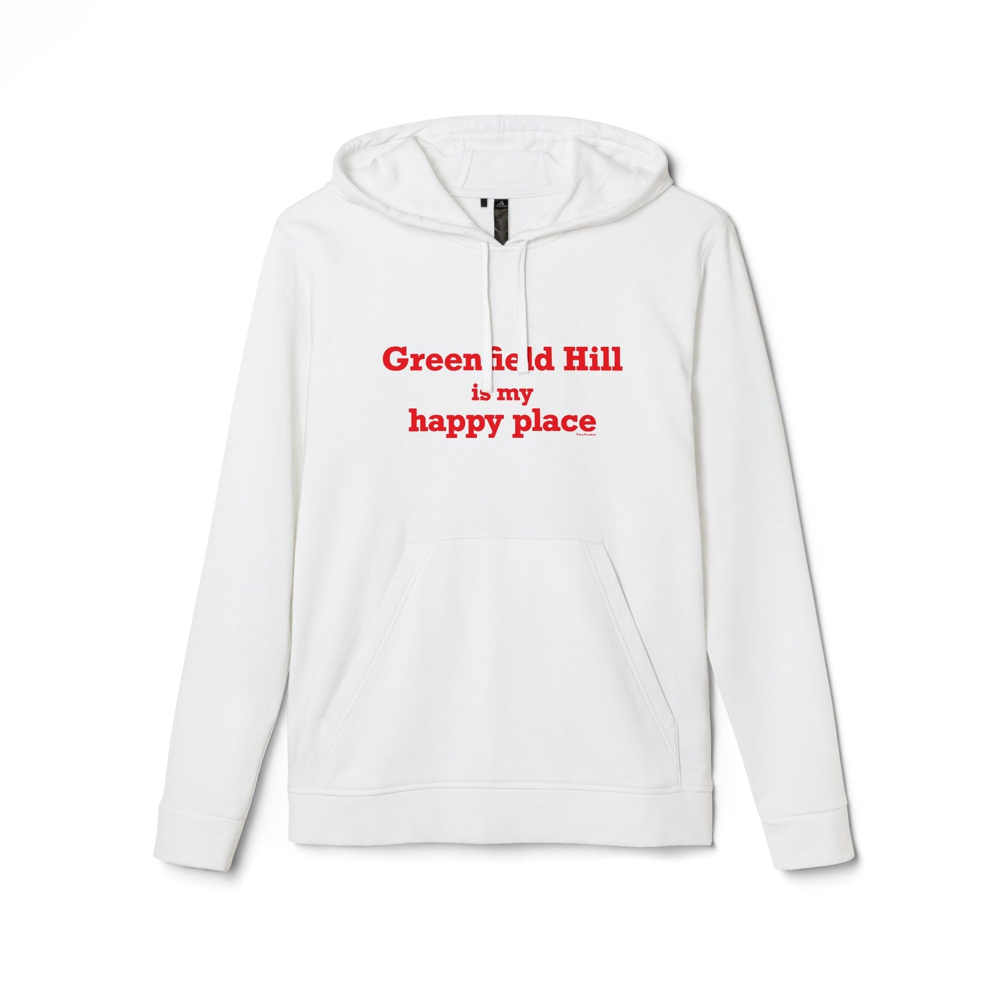 Greenfield Hill is My Happy Place adidas Unisex Fleece Hoodie