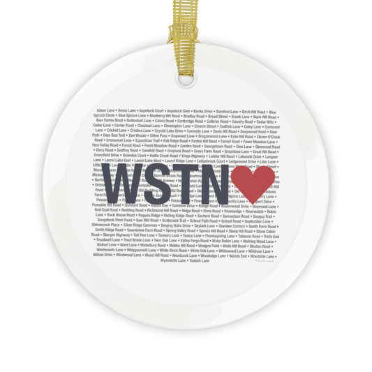 Weston Love  Glass Ornaments