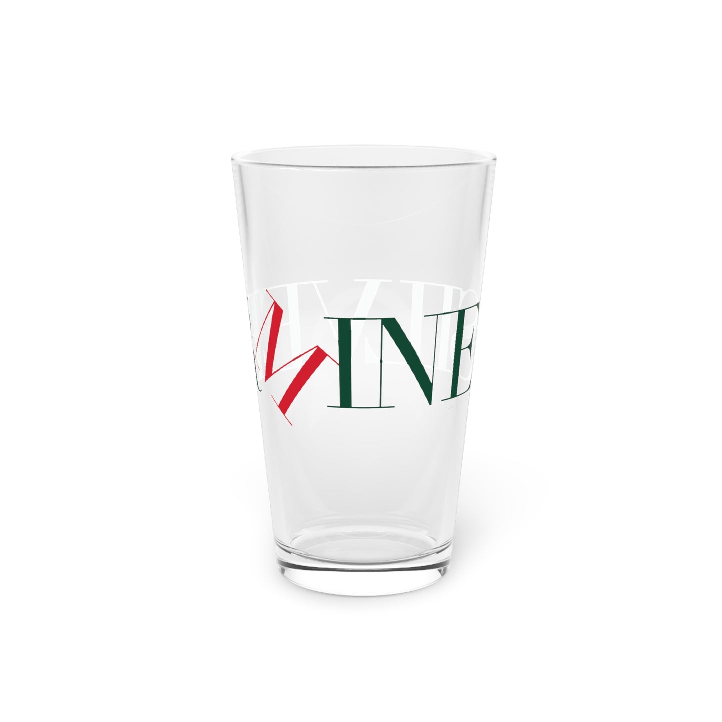 41 Tilt Silvermine Pint Glass, 16oz