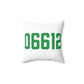 06612 Easton Connecticut Zip Code Spun Polyester Square Pillow