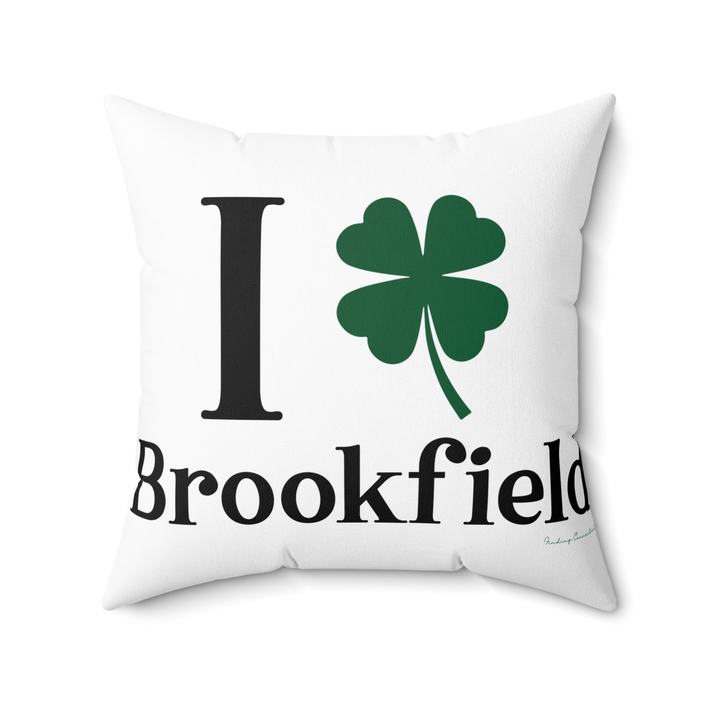 I Clover Brookfield Spun Polyester Square Pillow