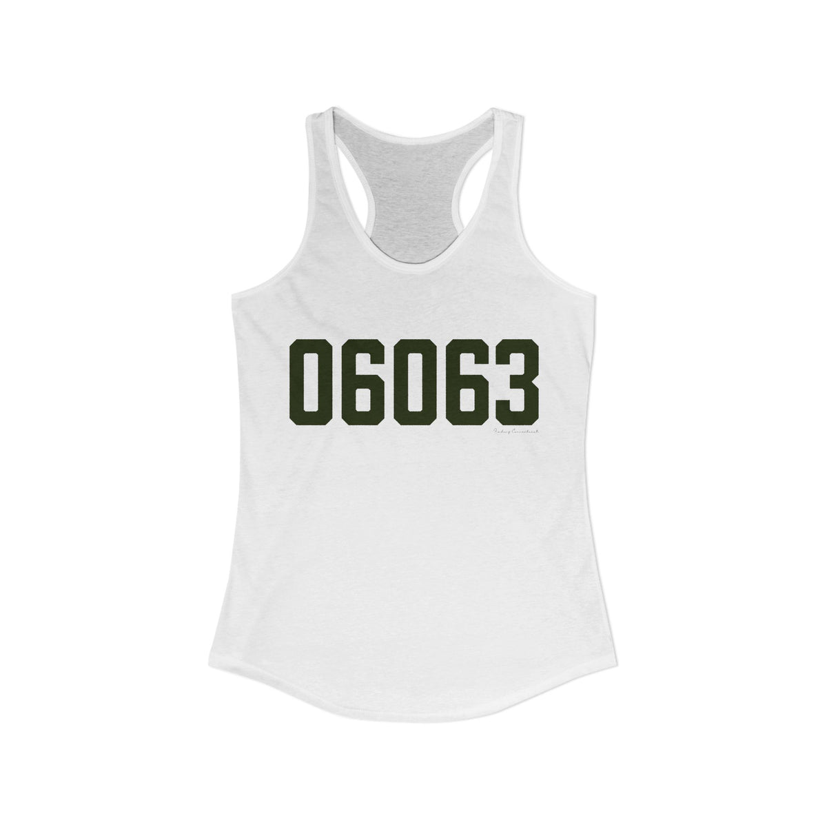 06063 Barkhamsted Connecticut Zip Code Women's Ideal Racerback Tank Top