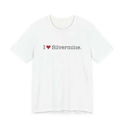 I Heart Silvermine. Unisex Jersey Short Sleeve T-Shirt
