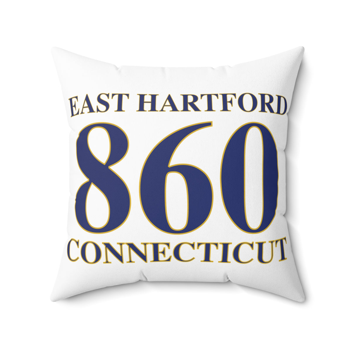 East Hartford 860 Connecticut Polyester Square Pillow