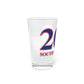 203 South Norwalk Red, White & Blue Pint Glass, 16oz