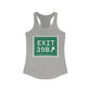 Vintage Exit 39B Merritt Parkway Sign Women's Ideal Racerback Tank Top