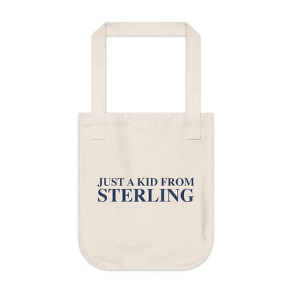 Just a kid from Sterling Organic Canvas Tote Bag