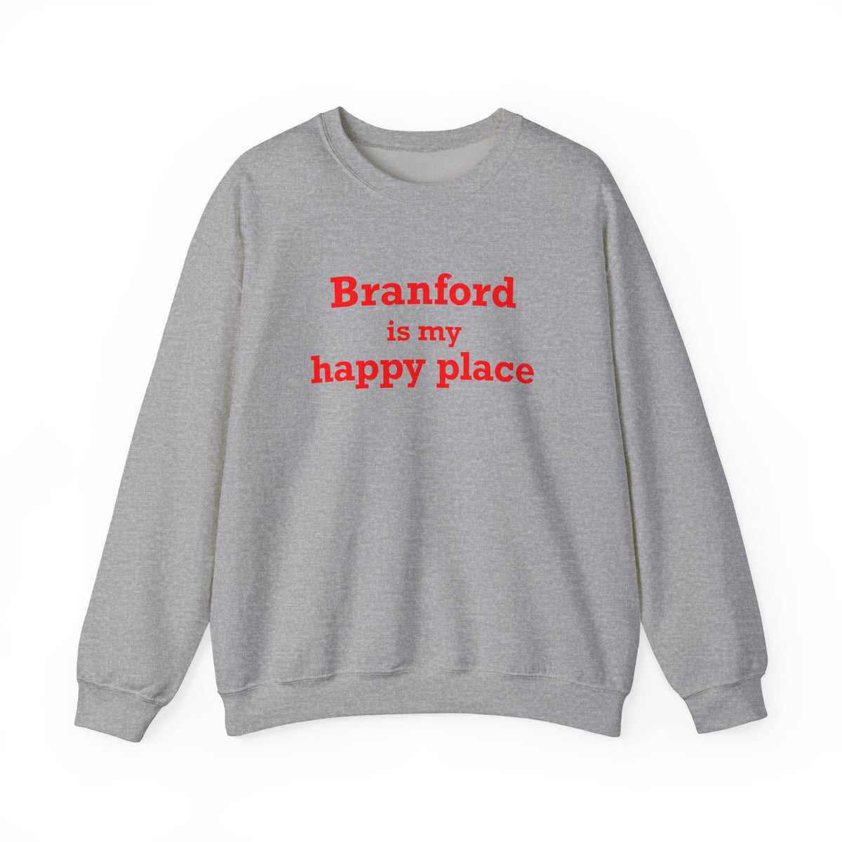 Branford is My Happy Place  Unisex Heavy Blend™ Crewneck Sweatshirt