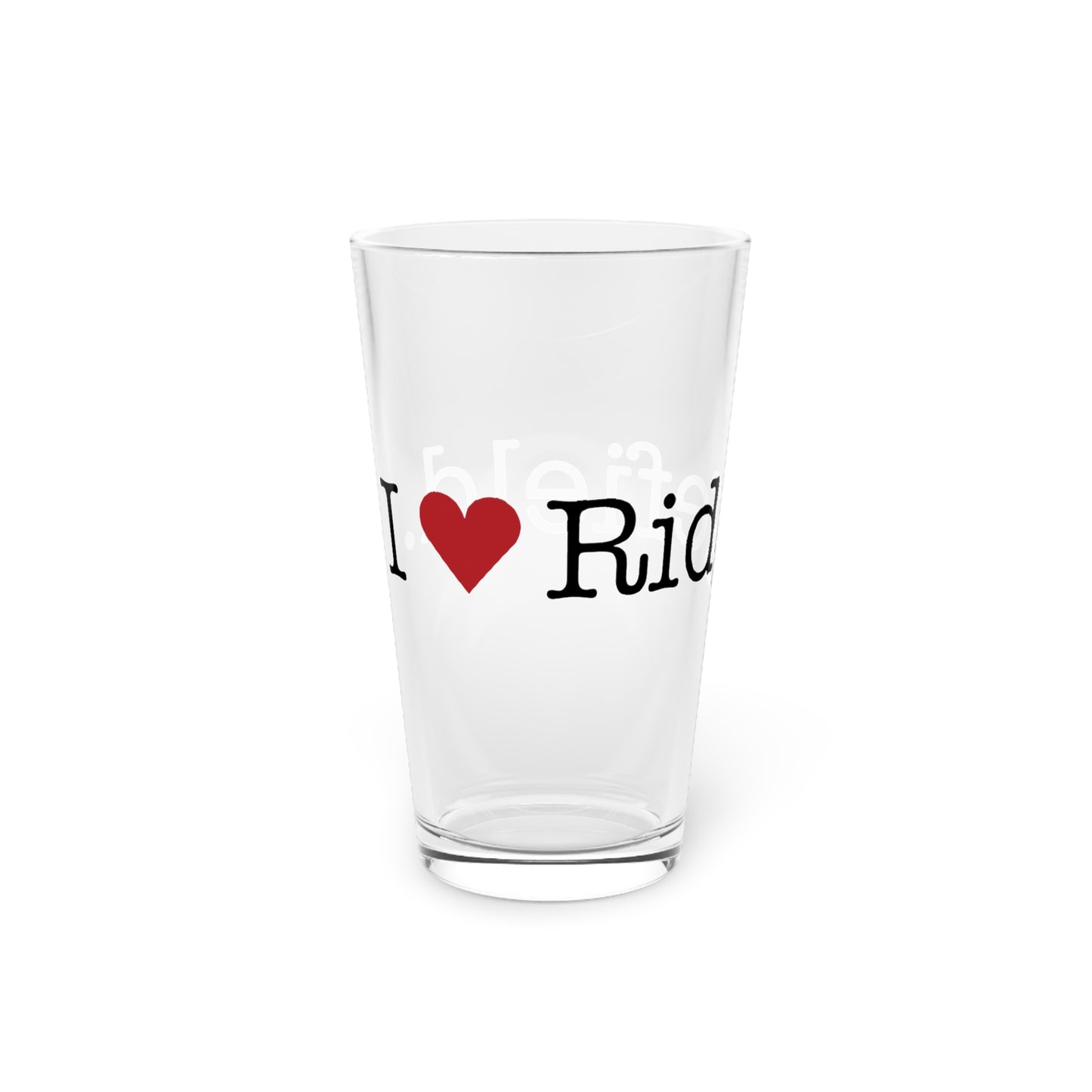 I Heart Ridgefield. Pint Glass, 16oz