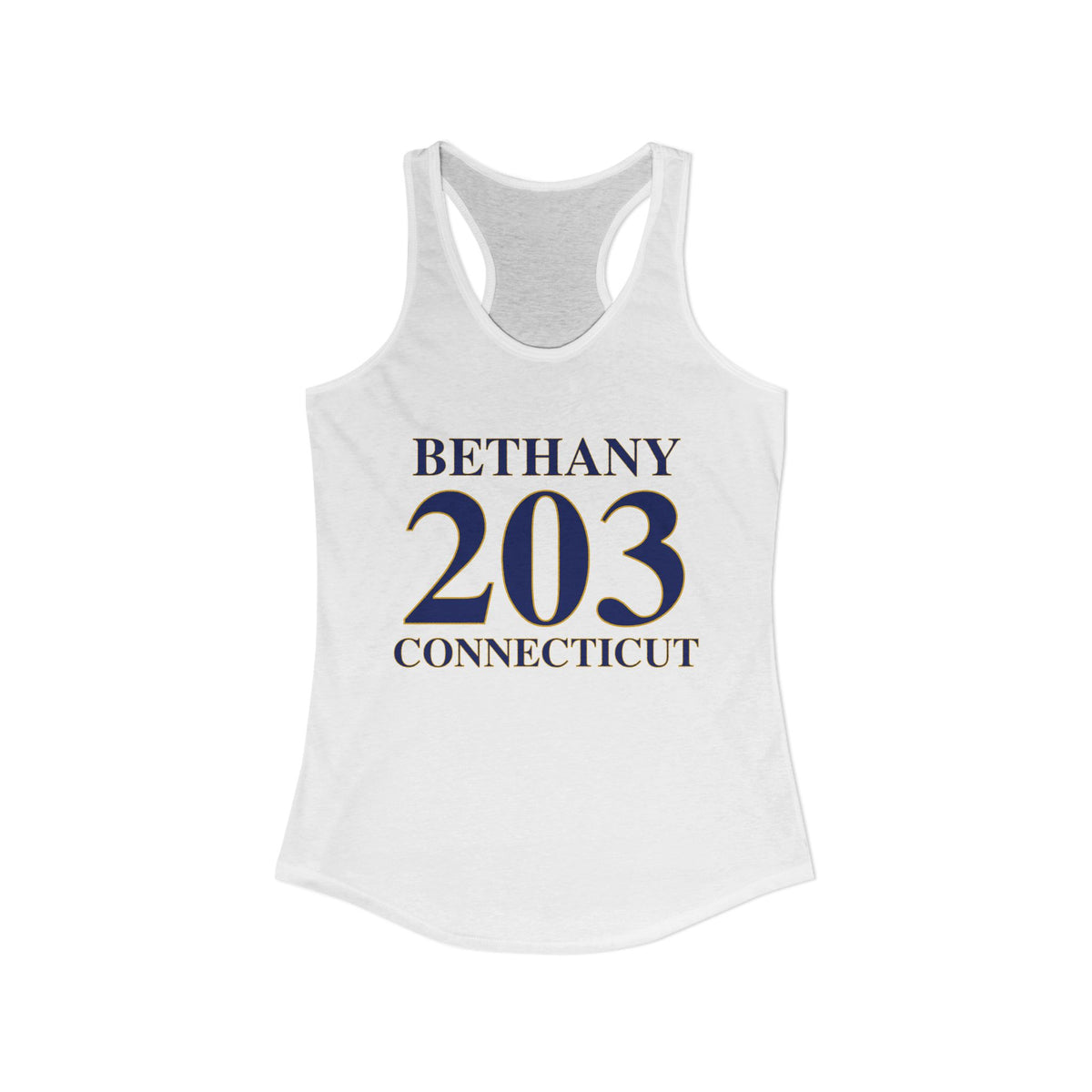 Bethany 203 Connecticut Women's Ideal Racerback Tank Top
