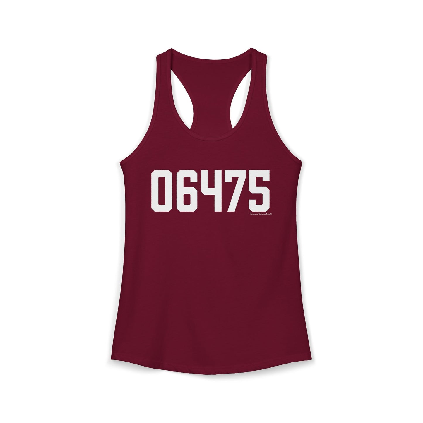 06475 Old Saybrook CT Zip Code Women's Ideal Racerback Tank Top