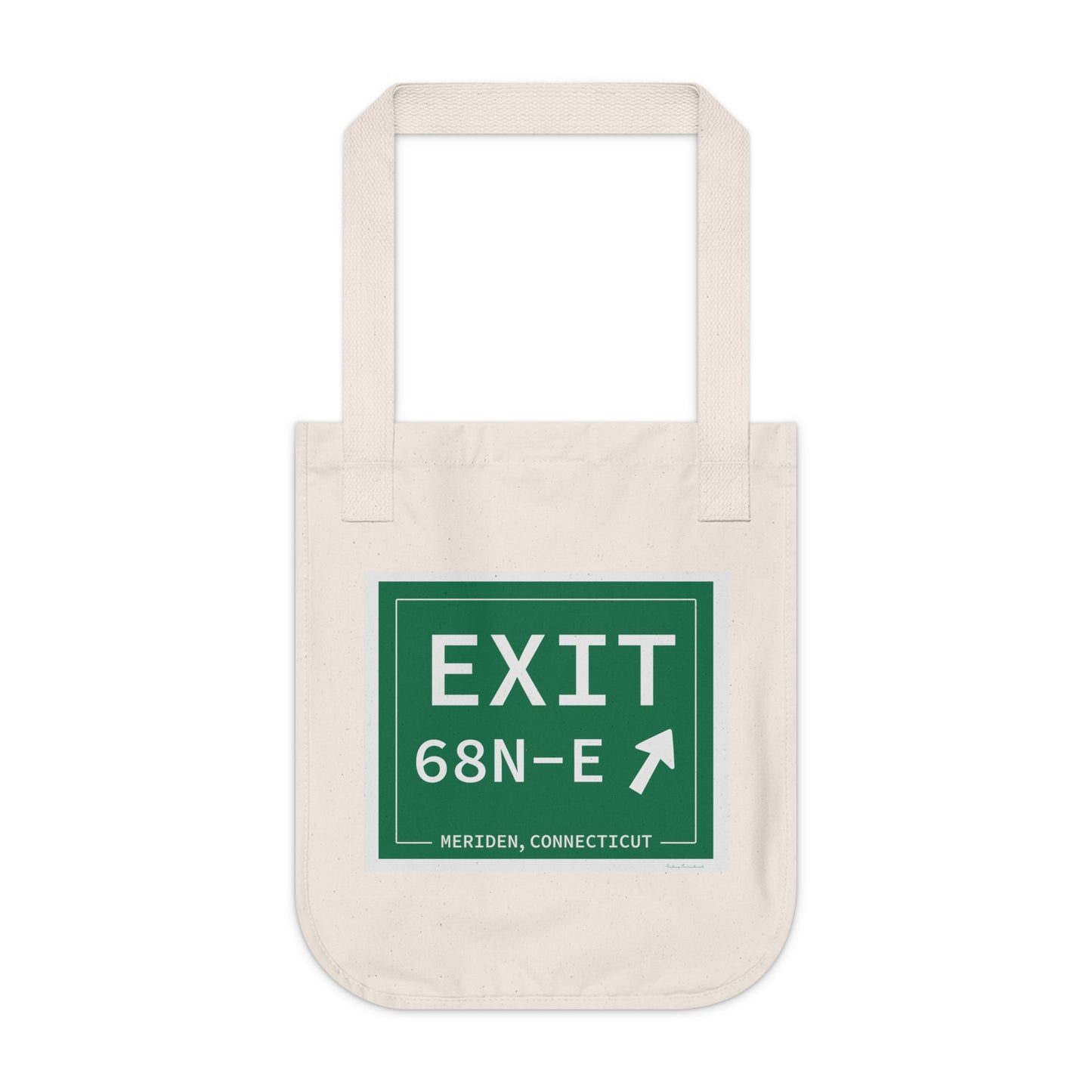 Vintage Exit 68N-E WCP Sign Organic Canvas Tote Bag