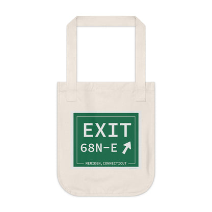 Vintage Exit 68N-E WCP Sign Organic Canvas Tote Bag