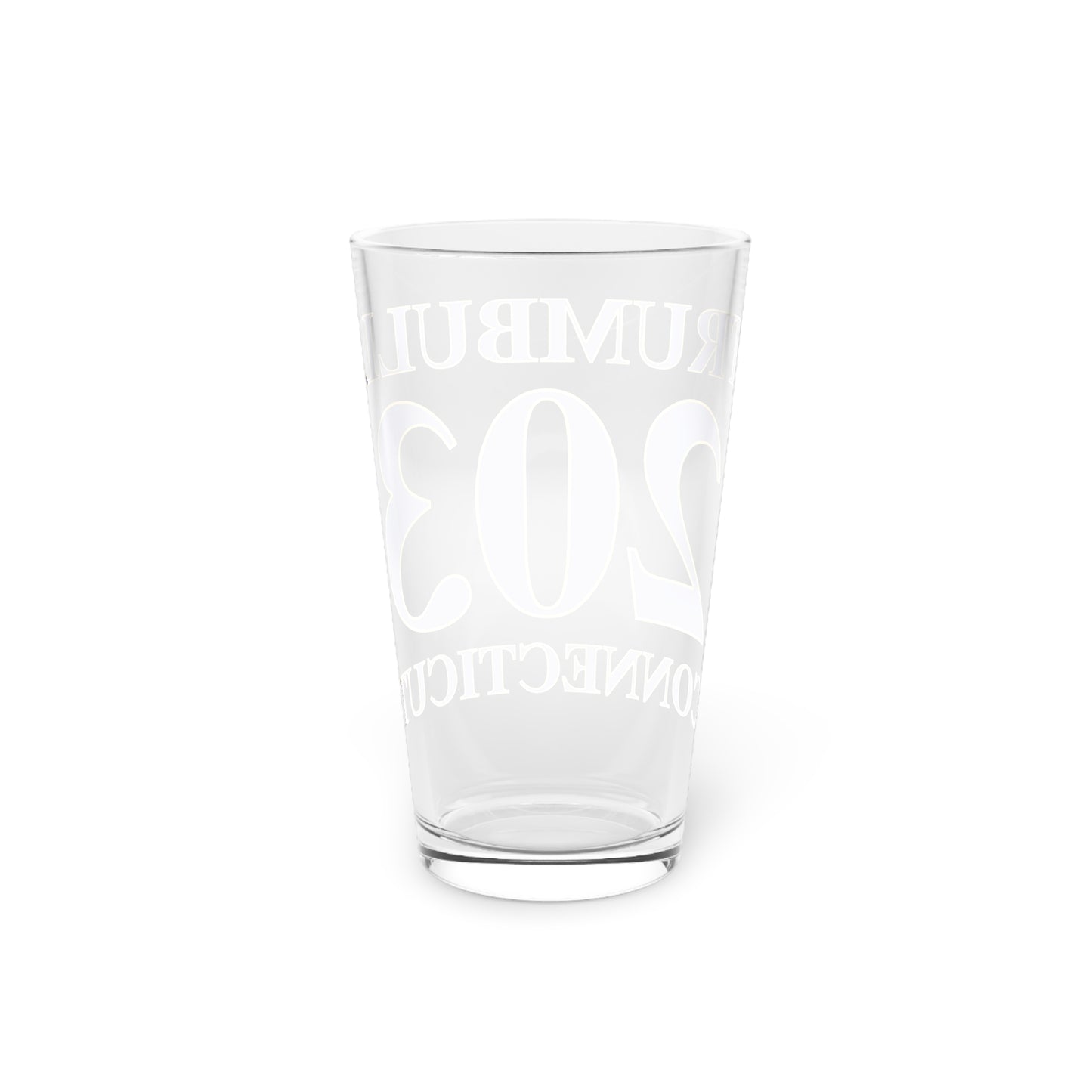 Trumbull 203 Connecticut Pint Glass, 16oz