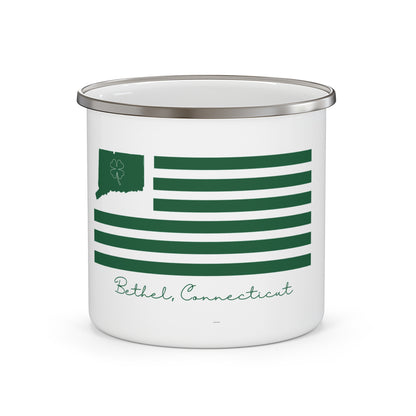 Bethel Connecticut St Patrick’s Day Flag Enamel Camping Mug