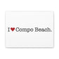 I Heart Compo Beach. Matte Canvas, Stretched, 1.25"