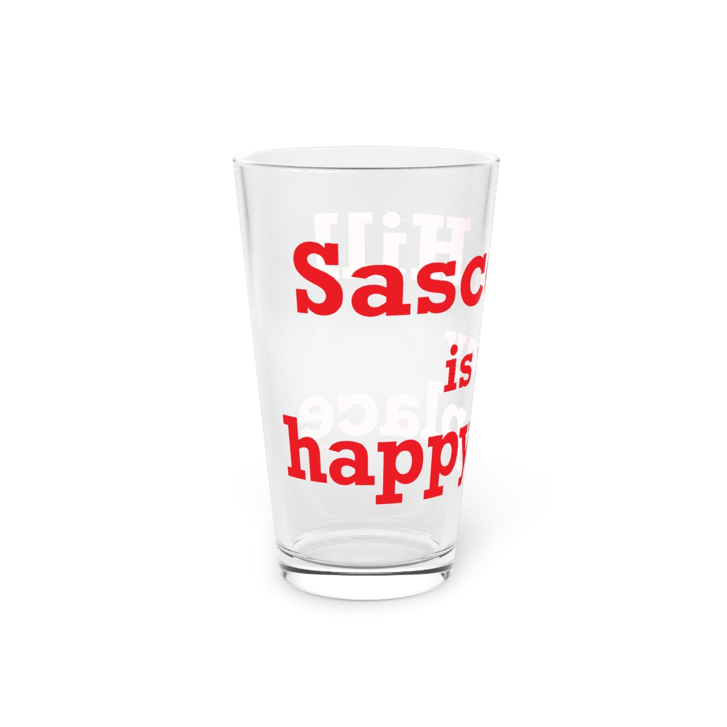 Sasco Hill is My Happy Place Pint Glass, 16oz