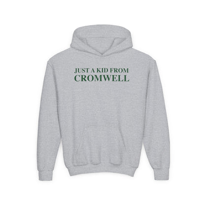Just a kid from Cromwell Youth Heavy Blend Hooded Sweatshirt
