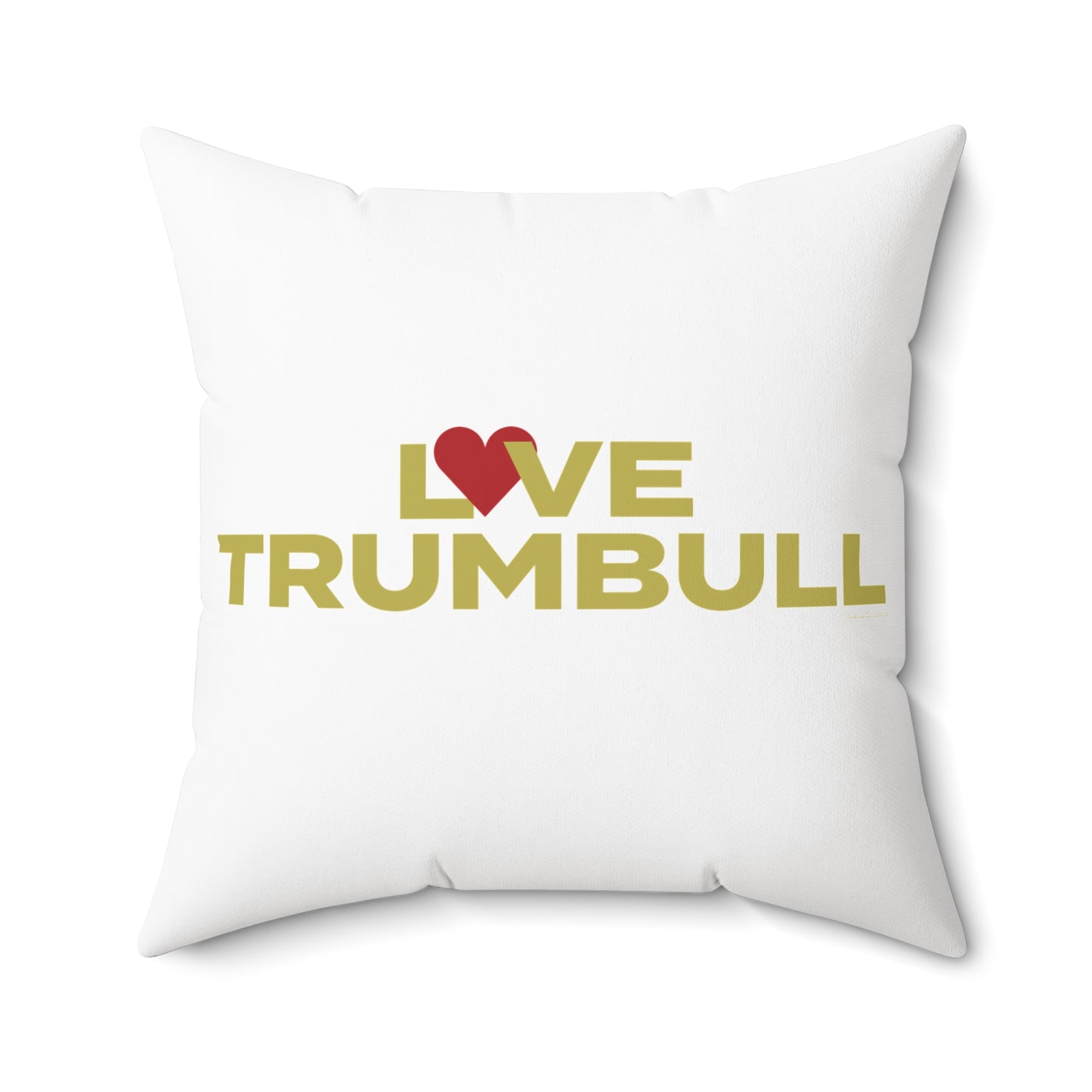 Love Trumbull Spun Polyester Square Pillow