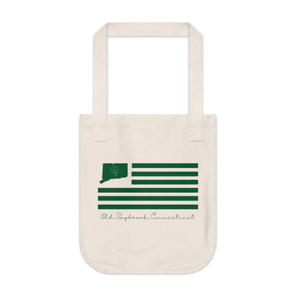 Old Saybrook St. Patrick’s Day Flag Organic Canvas Tote Bag