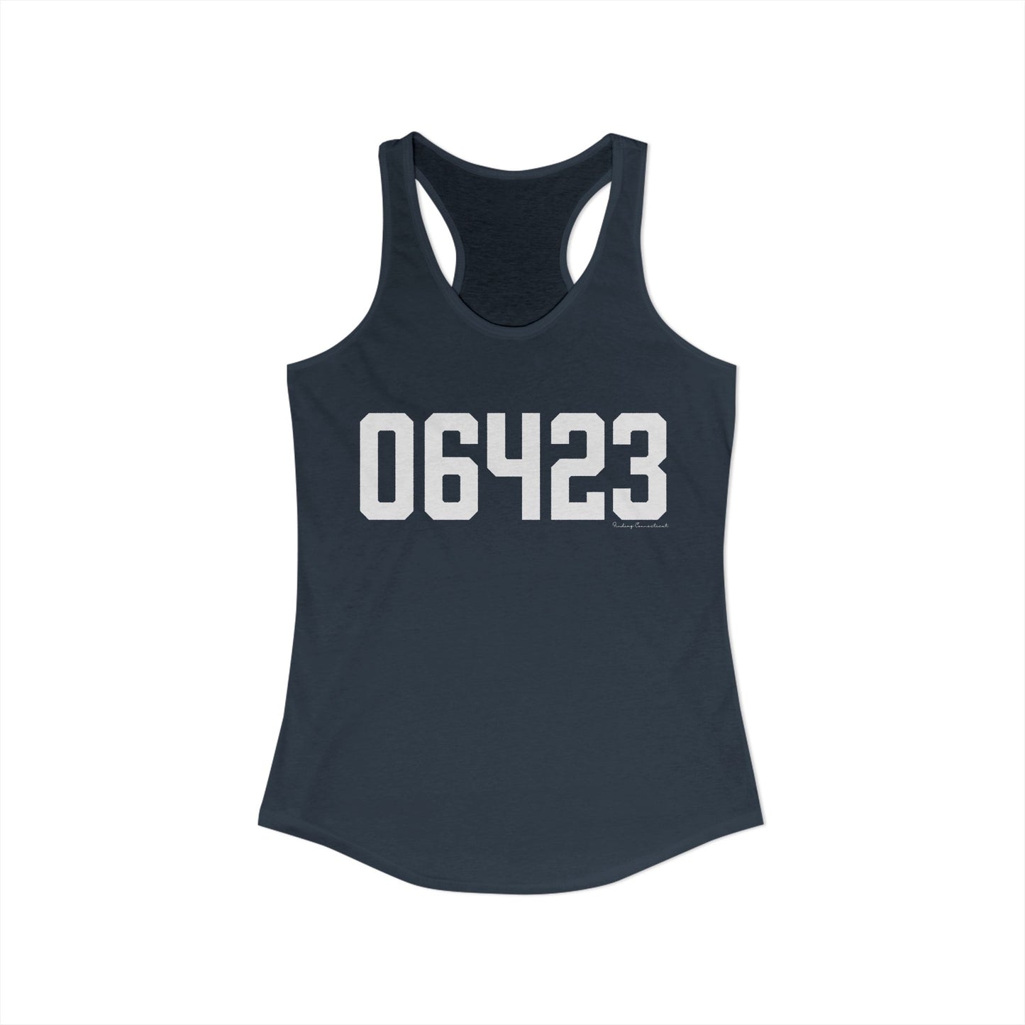 06423 East Haddam CT Zip Code Women's Ideal Racerback Tank Top