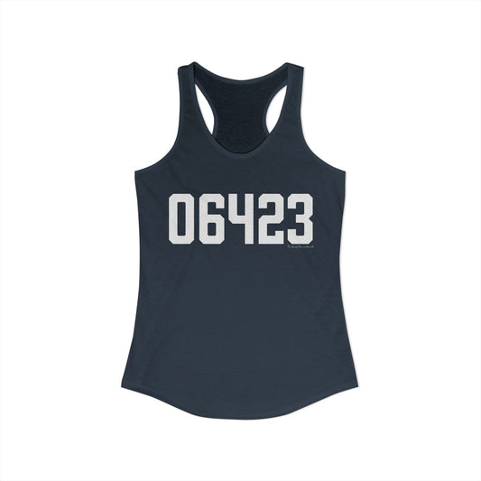 06423 East Haddam CT Zip Code Women's Ideal Racerback Tank Top