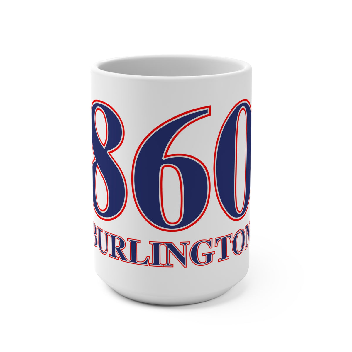 860 Burlington Red, White & Blue Mug 15oz
